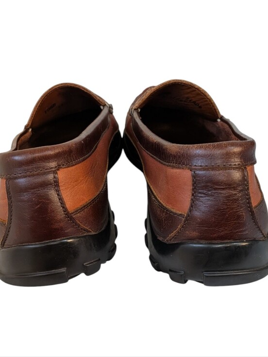 Allen Edmonds Two Tone Brown Boulder Venetian Driving Moccasin Loafer Size 10.5D main image 7